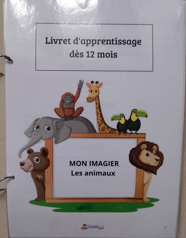Livret d'apprentissage "mon imagier les animaux"
