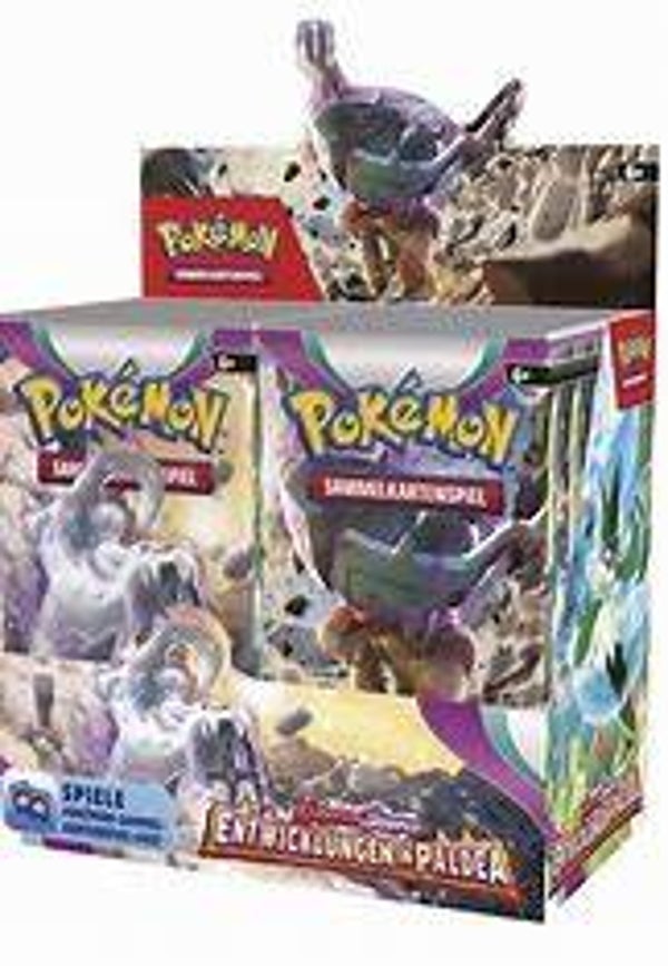 Pokemon Karmesin & Purpur Entwinklungen in Paldea Display (DE)