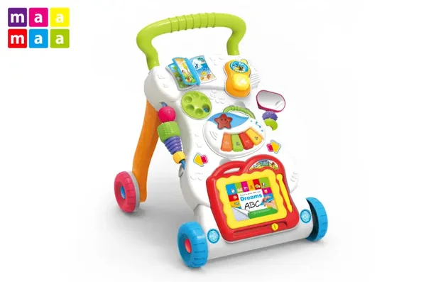 Loopwagen en speelcentrum 2-in-1 MaaMaa