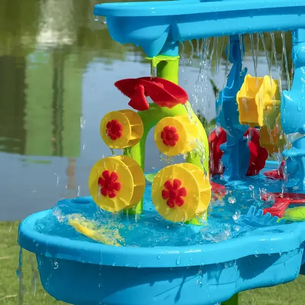 Zand- en Waterspeeltafel Kinderen – 3 Lagen met Accessoires