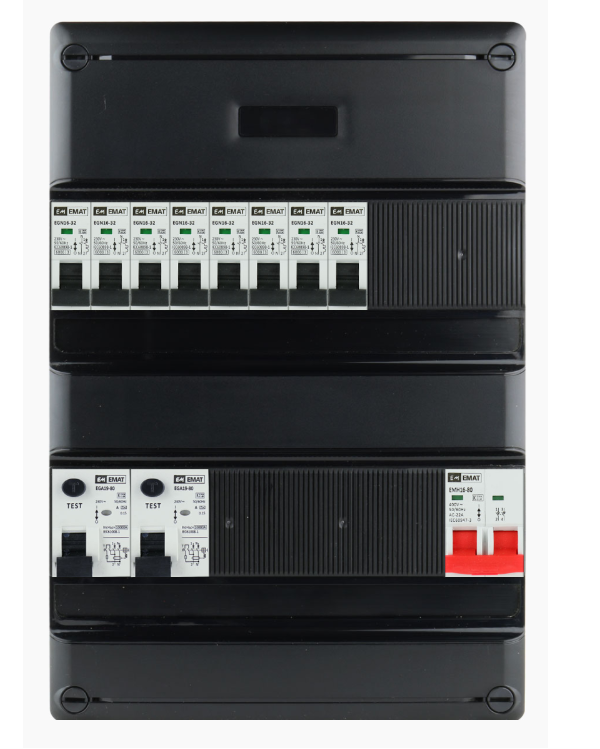 EMAT groepenkast 11 groepen 1 fase