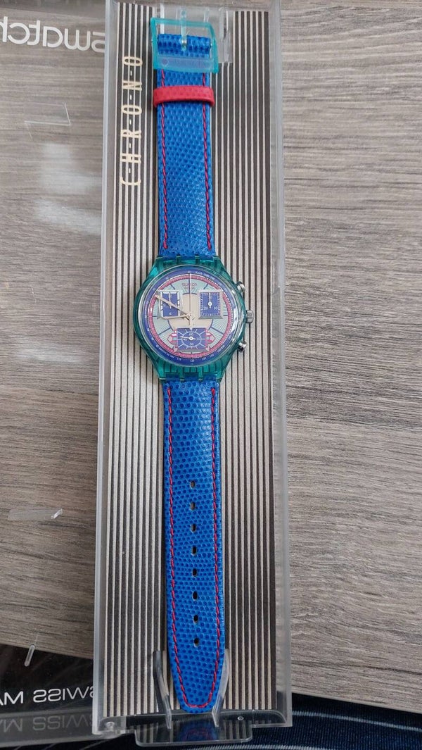 SWATCH CHRONO 1993 bleu