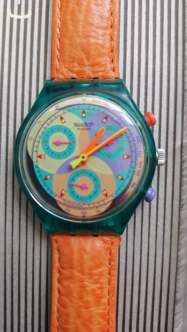 SWATCH CHRONO  ORANGE