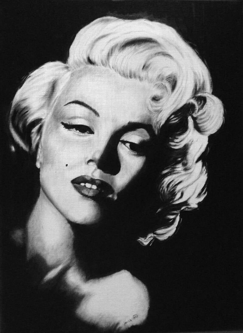 Marilyn Monroe - Olieverf op doek