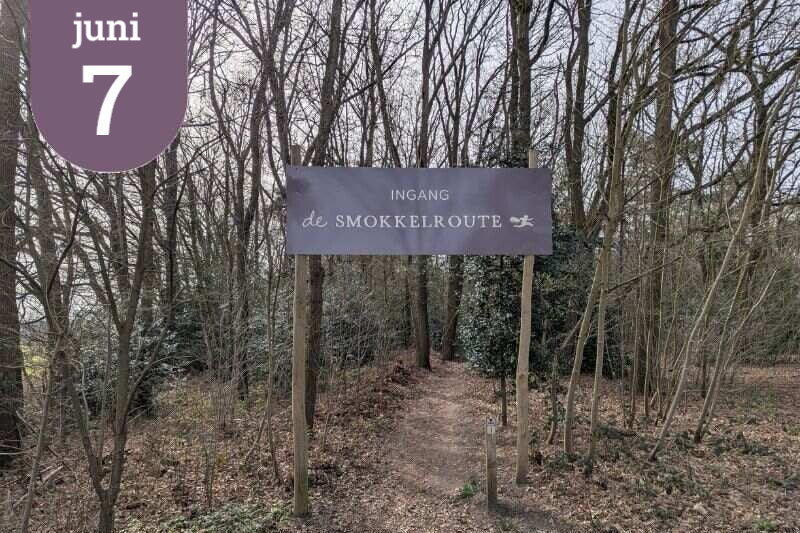 Groepswandeling zondag 7 juni over de Strijbeekse Heide. De wandeling gaat voor een groot gedeelte over het Smokkelpad. Bij het Smokkelaartje is er een horeca. .