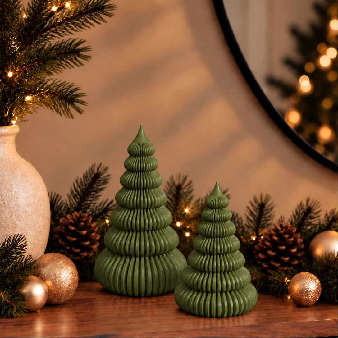 Set Kerstbomen - 2 stuks