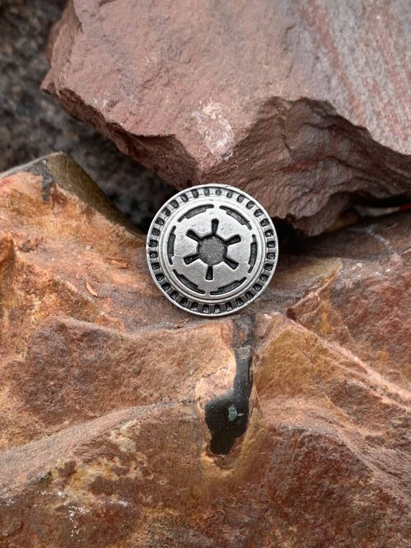 Handmade Pewter Imperial Badge Pin