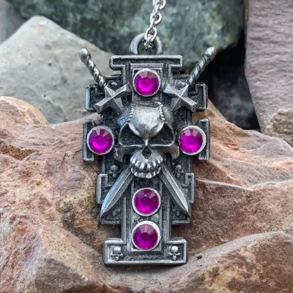 Inquisition Rosette Pendent Alien Skull
