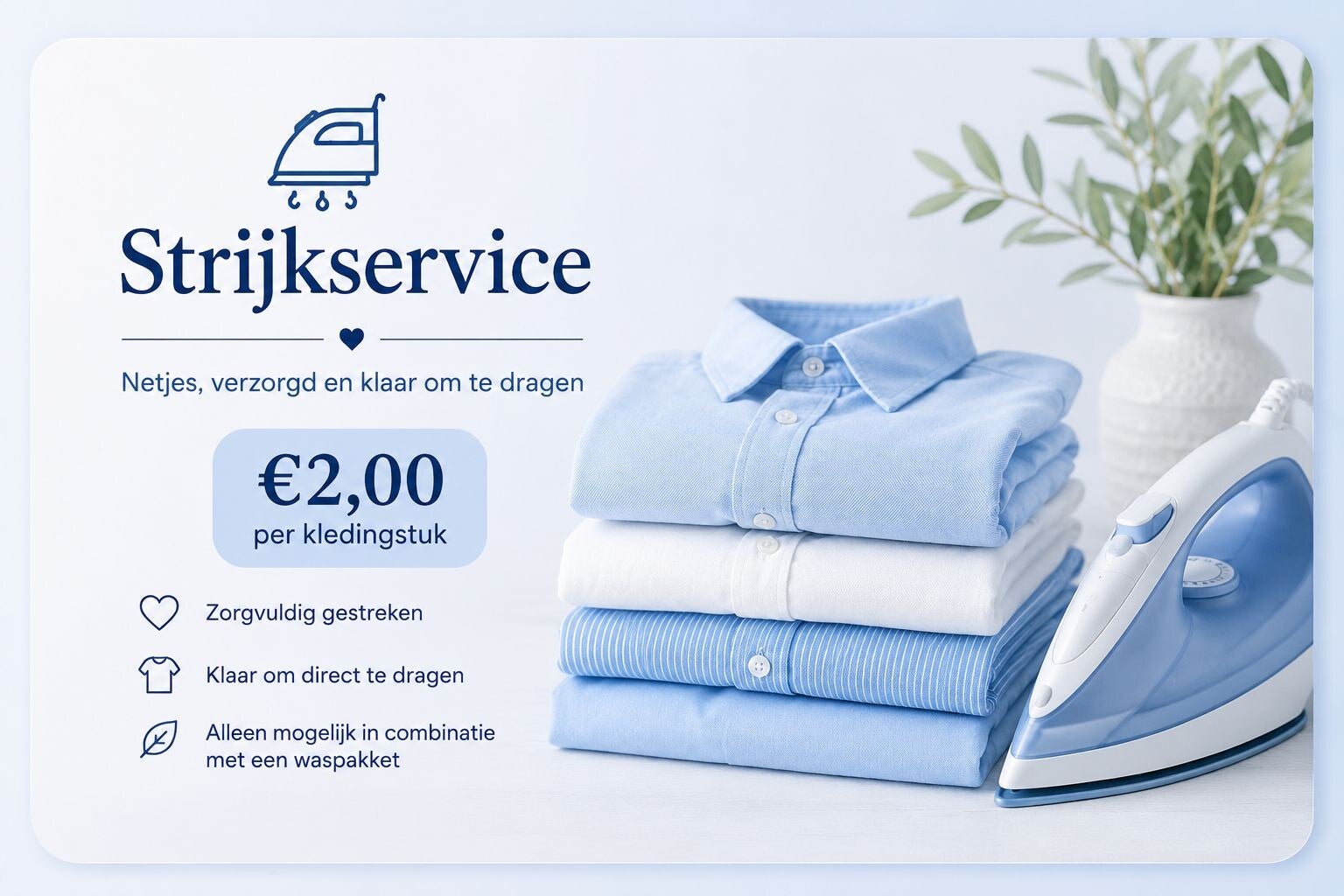 Strijken per kledingstuk
