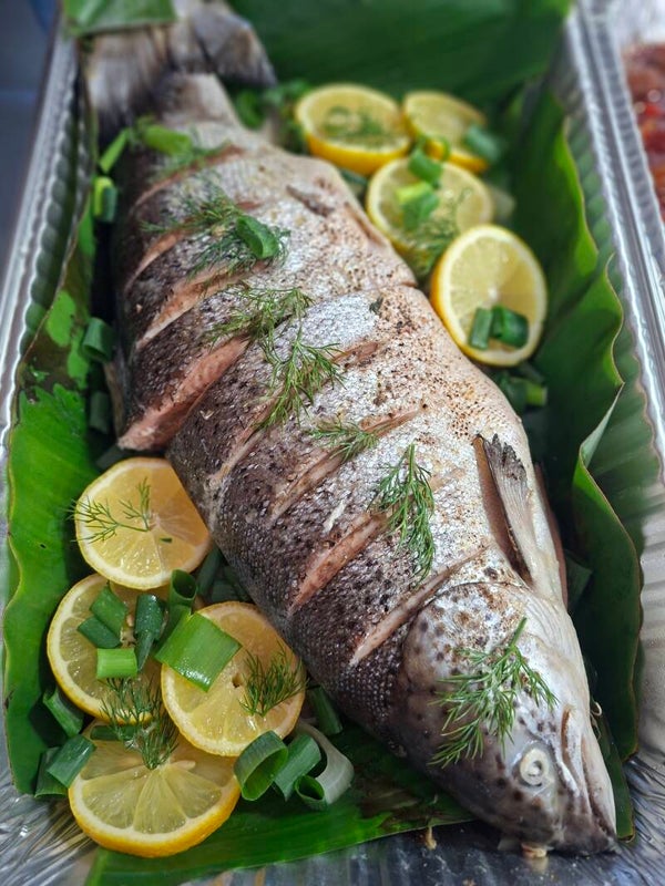Grilled Whole Salmon