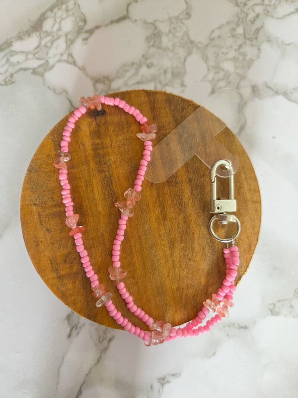 Telefoonkoord rozekwarts