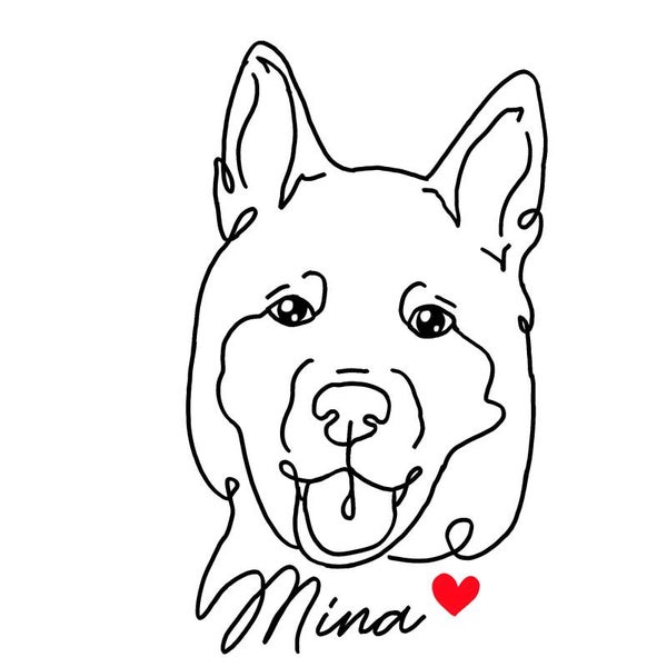 Custom digital lineart