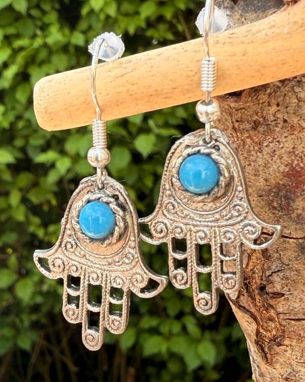 ♻️🩵Stiller Schatz Ohringe Hamsa