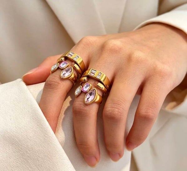 SET ANILLOS VIOLETTE