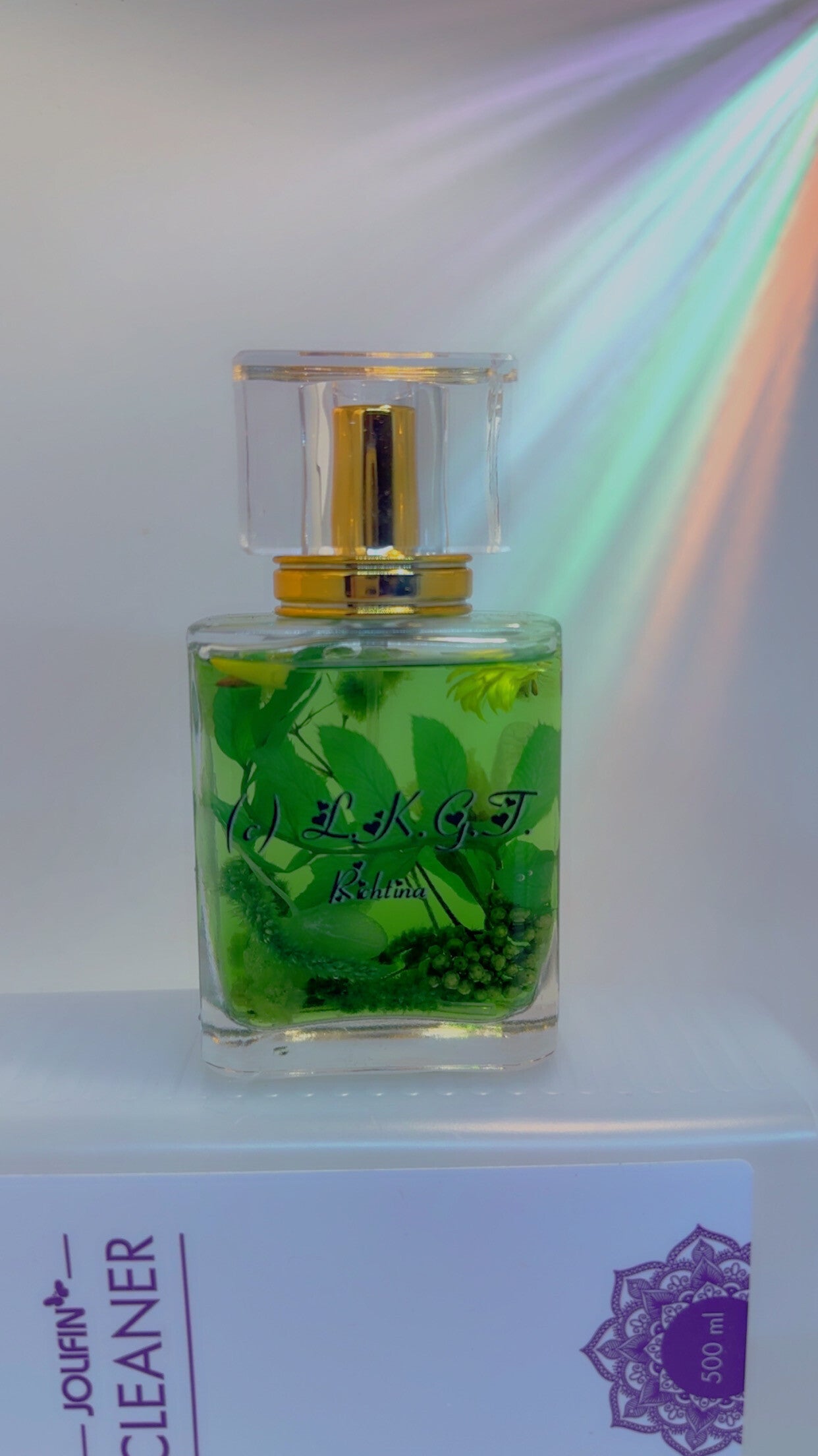 Damen Parfumé Flakon mit echten Blumen LKGT
