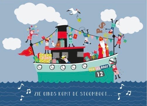 Ansichtkaart Pakjesboot
