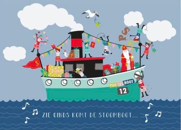 Ansichtkaart Pakjesboot