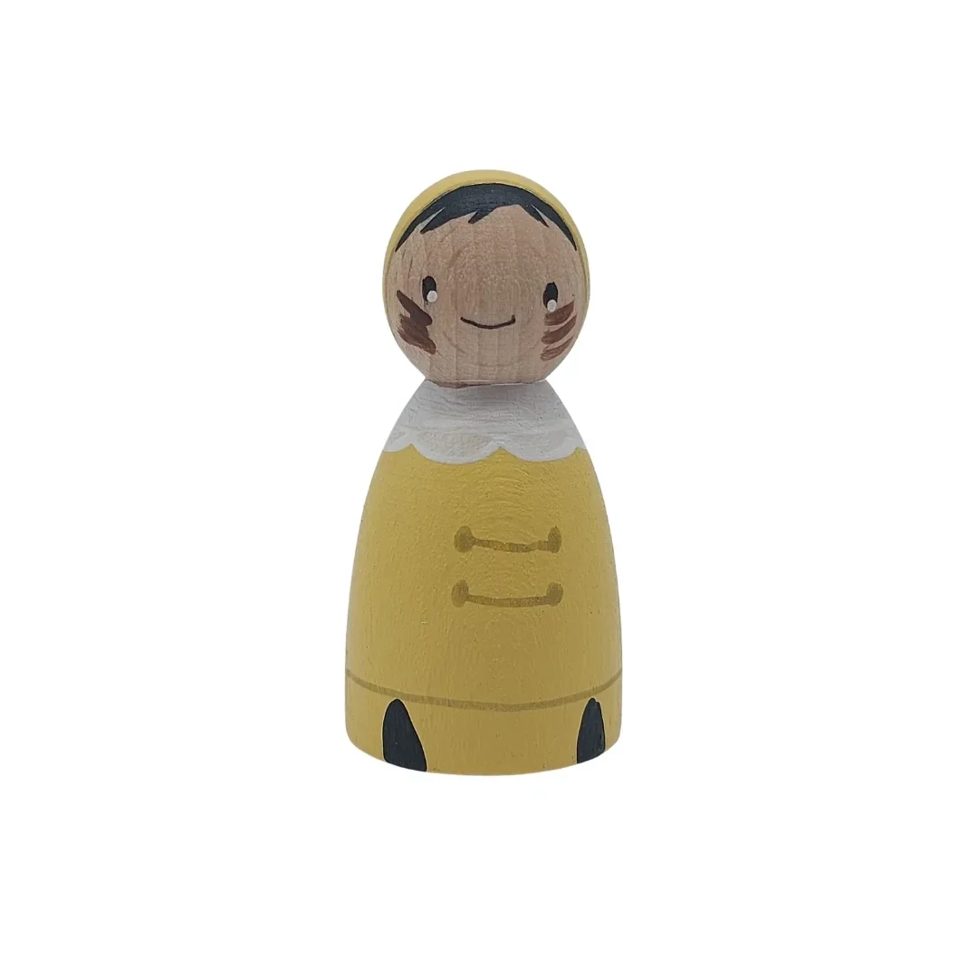 Roetveeg Piet Pegdoll Pastel geel
