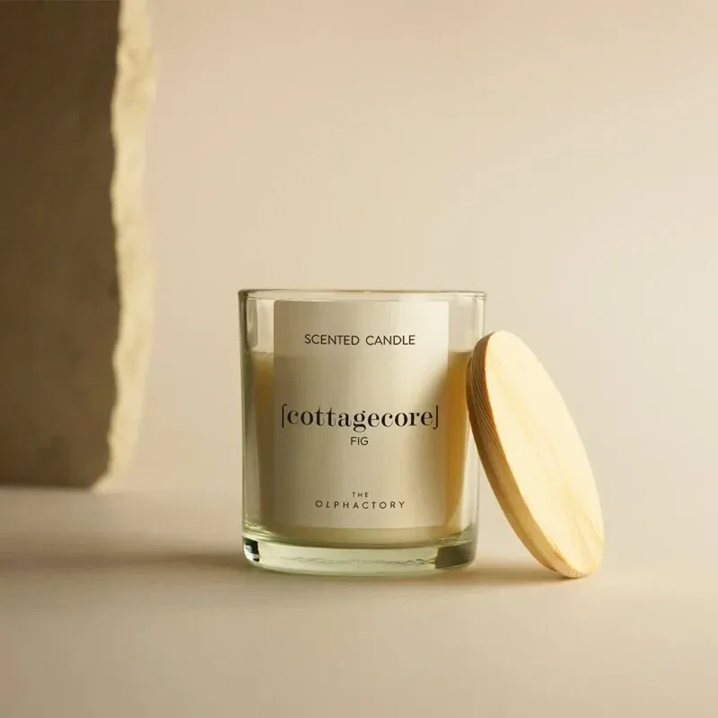 The Olphactory Luxe Geurkaars [Cottagecore] Black Edition - Fig Grove - 200g