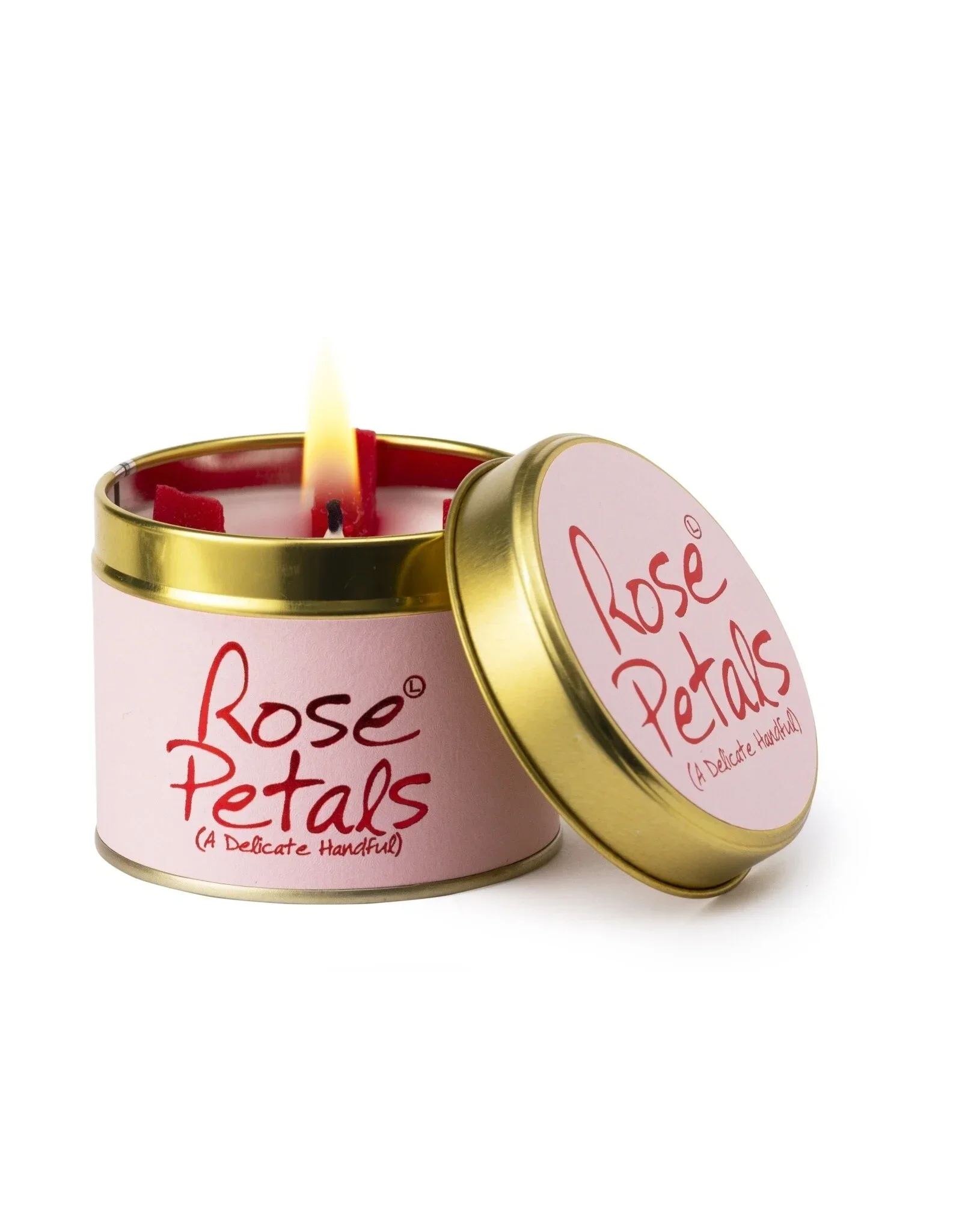 Lily-Flame Rose Petals Geurkaars (Tin)