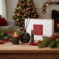 Riverdale - Geschenkset - Forest & Patchouli - Medium - Zwart - Geurstokjes, geurkaars en huisparfum
