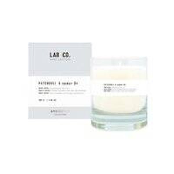 Geurkaars 40 uur – LAB CO – Patchouli en Cedar #4 - Sandelhout Bourbon vanille Exotische houtsoorten - 200 gram
