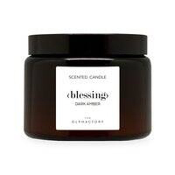 The Olphactory - Blessing Dark Amber - Scented Candle - 360 gram - 2 Lonten - 60 branduren - Geurkaars
