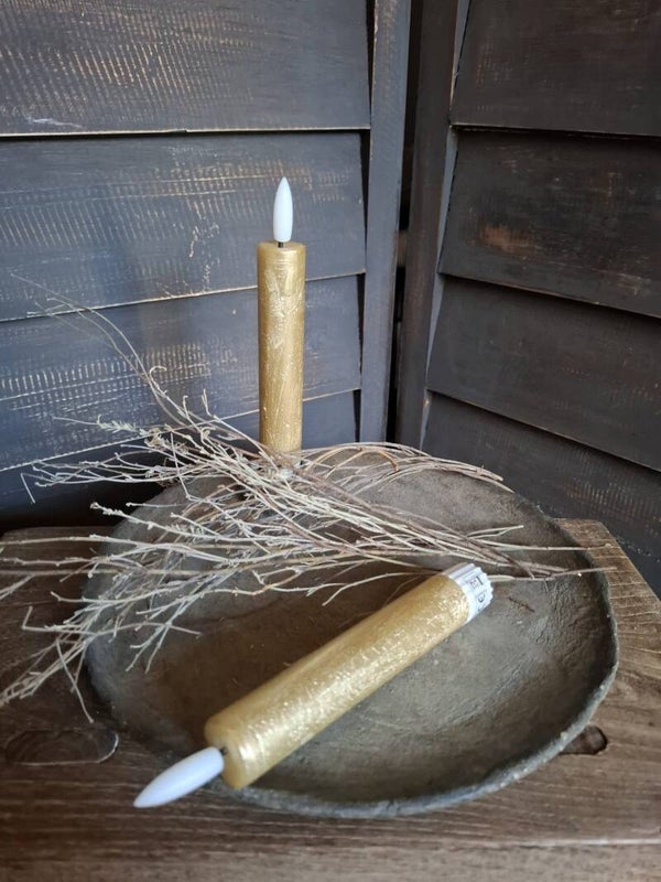 Countryfield korte dinerkaars LED Goud