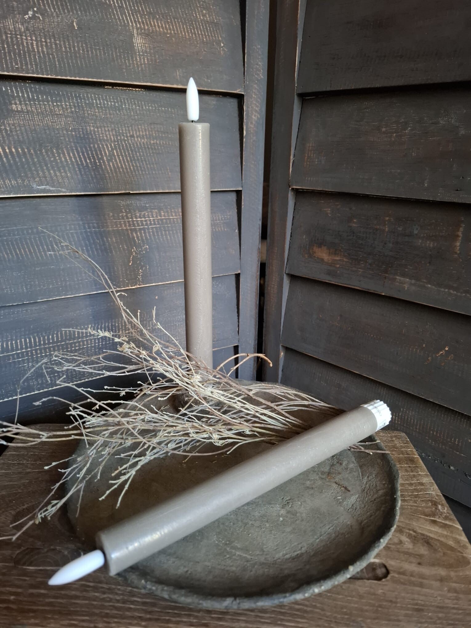 Countryfield lange dinerkaars LED Grijs