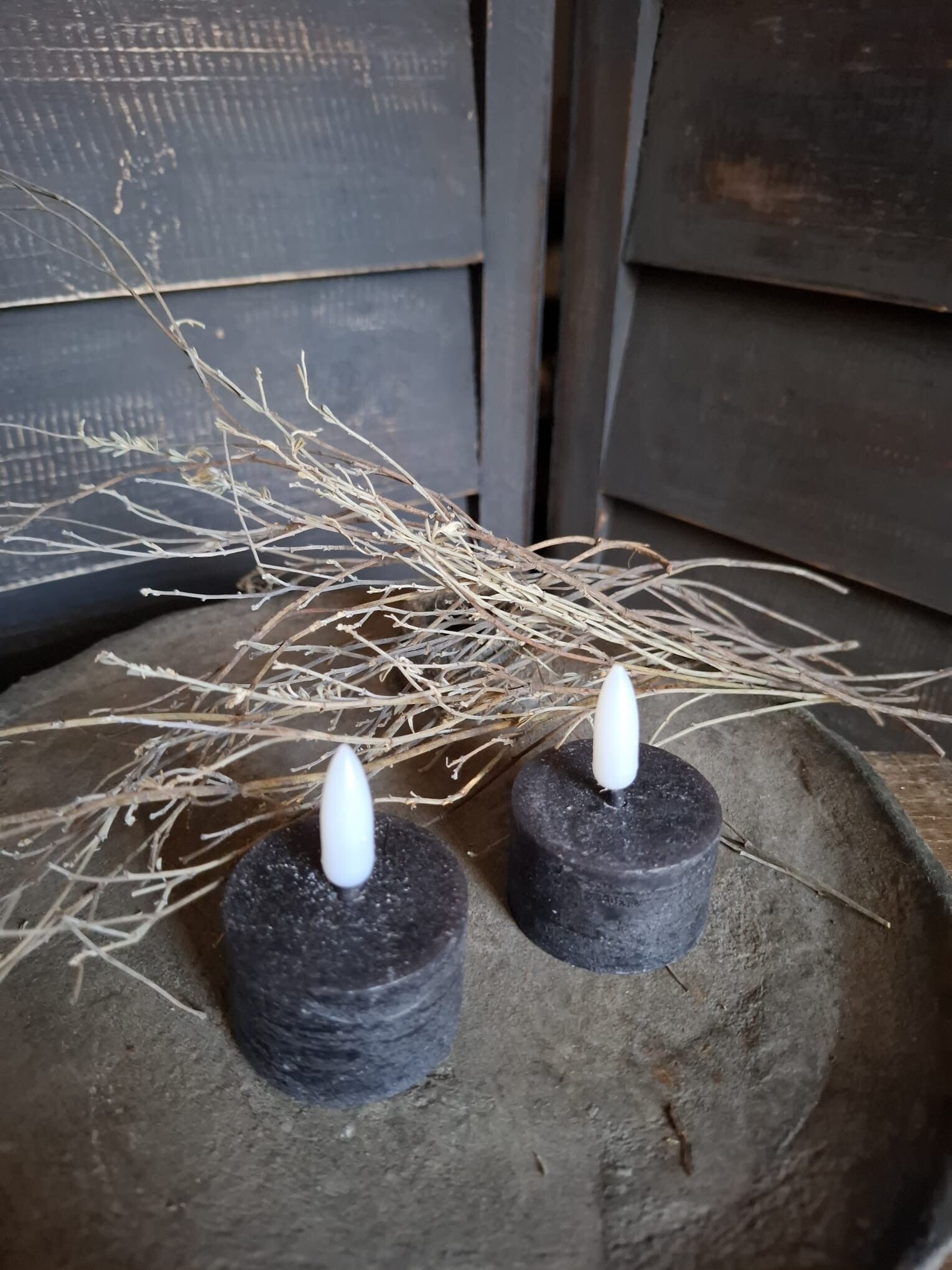 Countryfield LED Waxinelichtje Zwart