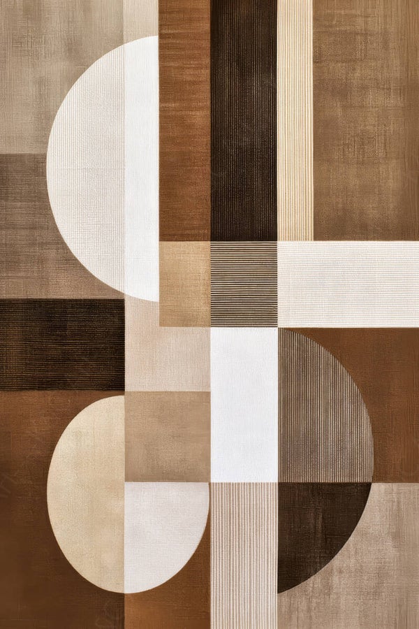 Schilderij abstract geometrische vormen