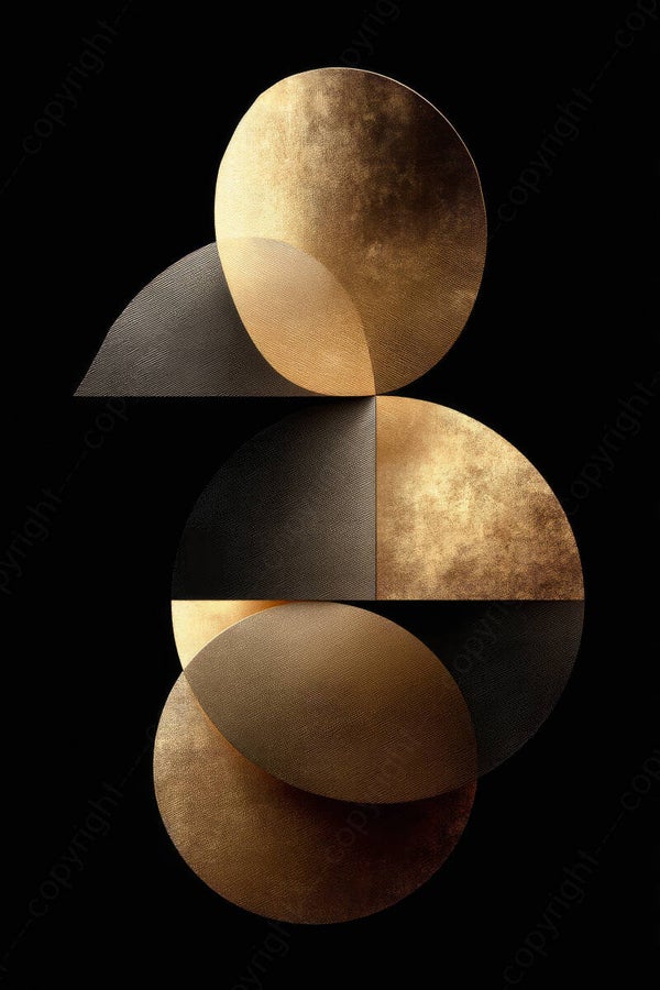 Schilderij abstract geometrische vormen