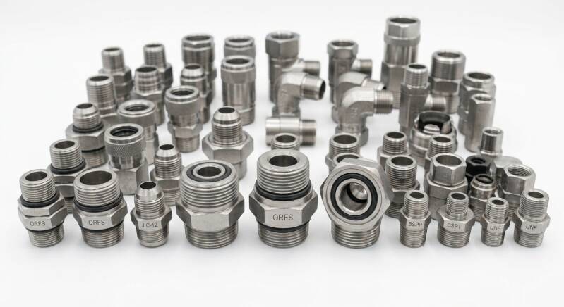 DIN, BSP, UNF, JIC, ORFS, SAE & Adapters