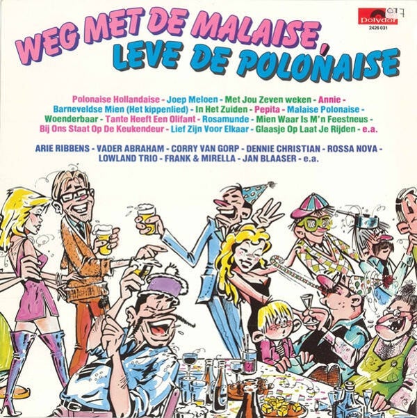 LP Weg Met De Malaise, Leve De Polonaise - Schlager