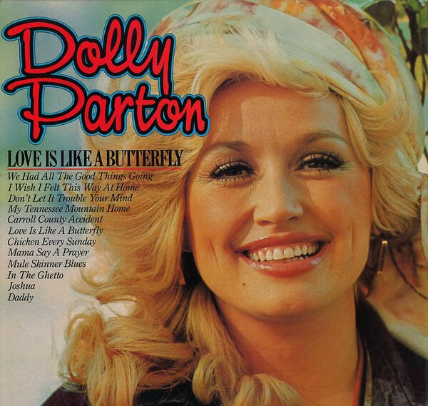 LP Dolly Parton - Love is like a butterfly -record vg+ cover vg+ country