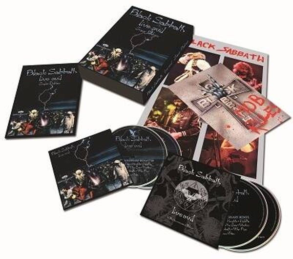 CD Box Black Sabbath Live evil - super de luxe 4 cd  pages book