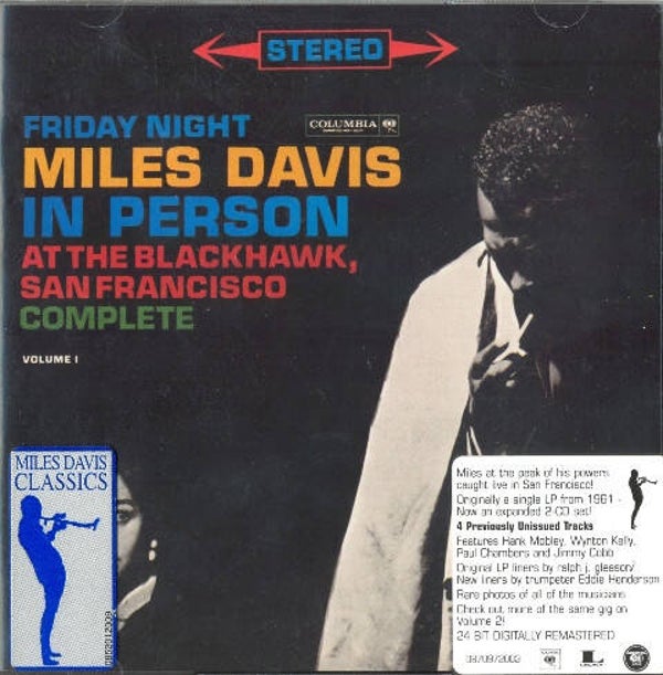 CD Miles Davis - Jazz / Hard Bop At the Blackhawk San Fransico