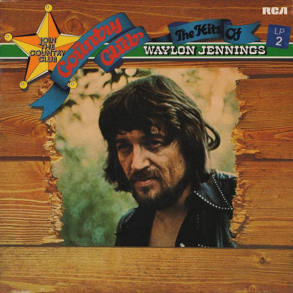 LP - Waylon Jennings - The country club - record vg+ cover vg+ country