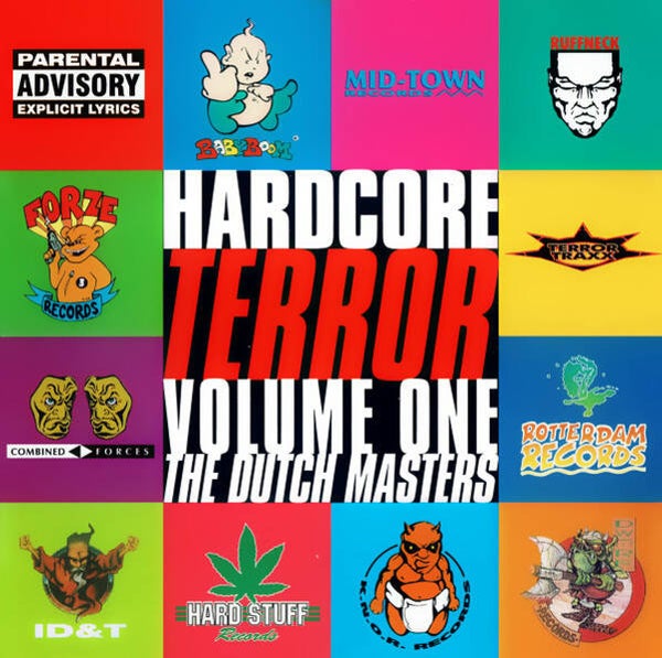 cd Various – Hardcore Terror - Volume One - The Dutch Masters -gabber- happy hardcore