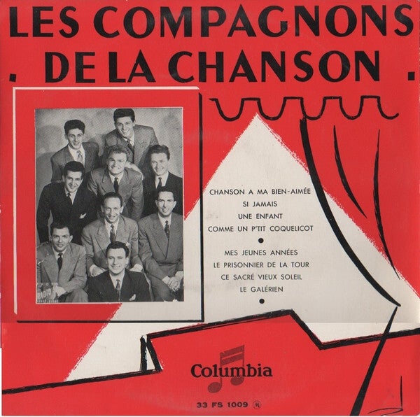 10 inch 10 inch Les Compagnons De La Chanson – - Chanson A Ma Bien-Aimée album -33 FS 1009 LP, 10", Album -UK -1954 -Chanson