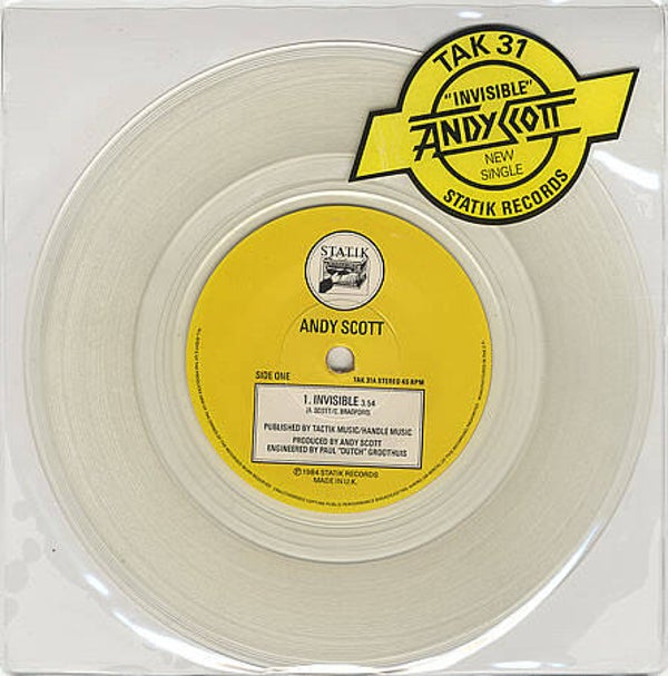 7inch - Andy scott - invisible - single
