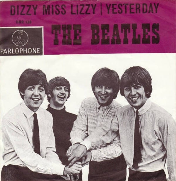 7 inch single vinyl -The Beatles Dizzy miss Lizzy - Yesterday