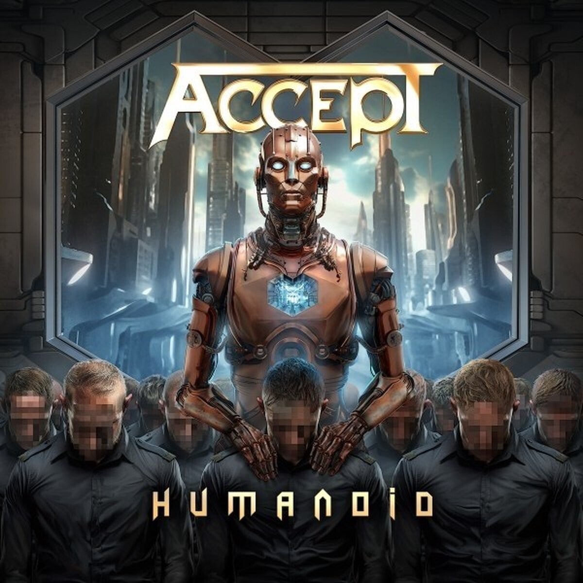 LP Accept Humanoid limited splatter multicolor vinyl
