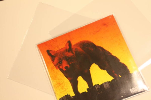 100 vintage lp hoezen met gestanste rand
