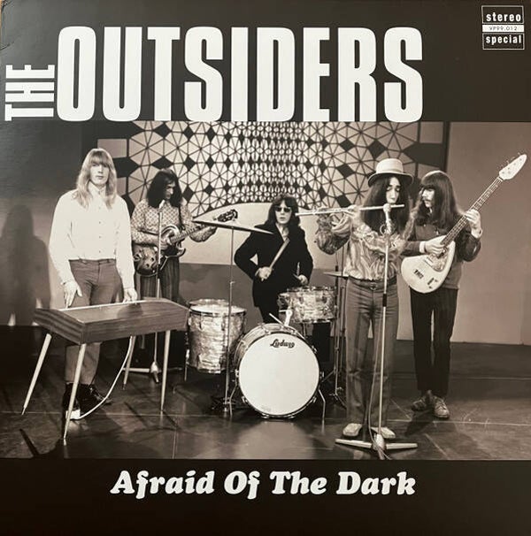 The Outsiders (5) ‎– Afraid Of The Dark Label: Pseudonym ‎– VP99.012 Format: Vinyl, LP, Limited Edition, Remastered