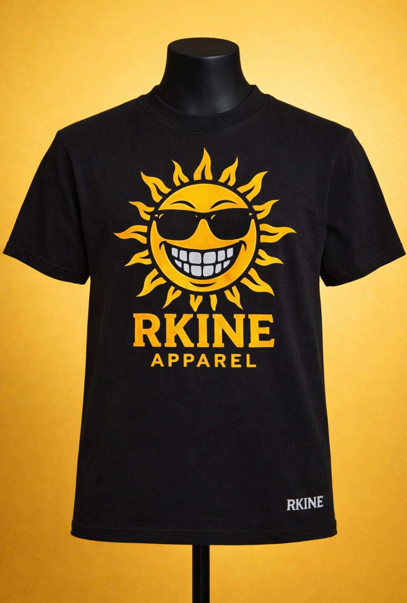 RKINE Apparel Black Graphic T-Shirt
