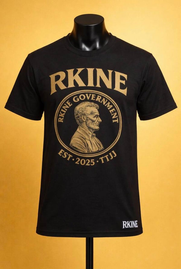 RKINE Apparel Black Graphic T-Shirt