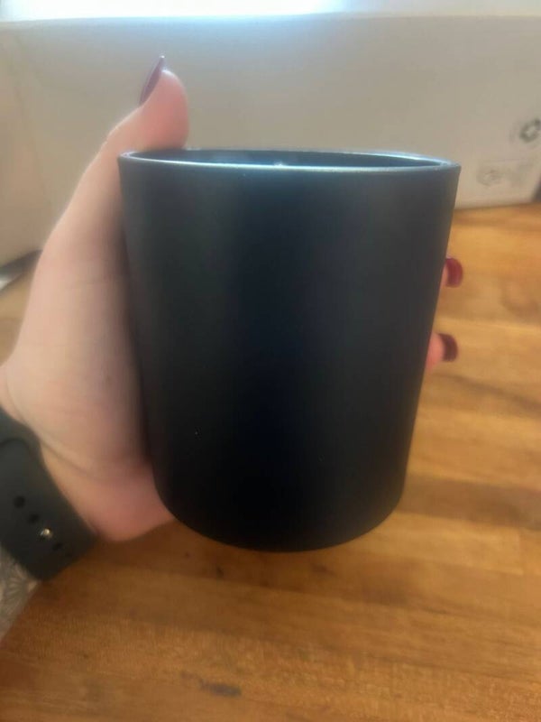 zwarte pot sojawas kaars 300 ml