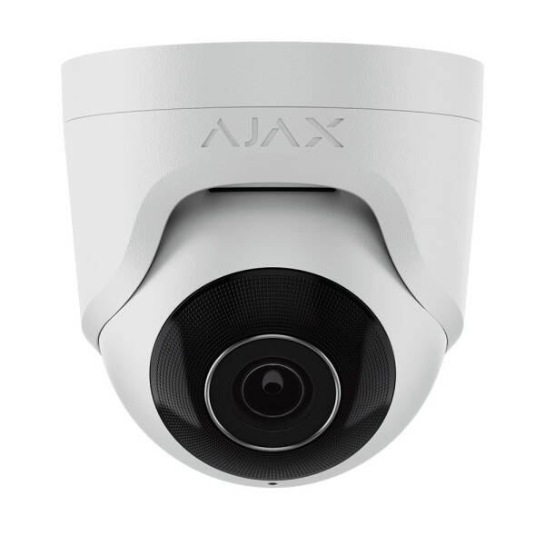 Caméra IP Ajax Dôme PoE - 5 MegaPixels - Objectif 4mm - IR 35M / Ref : AJ-TURRETCAM-5-0400-W