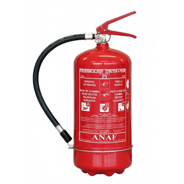 Extincteur ABC 9 kg poudre pression permanente NF EN FRANCE
